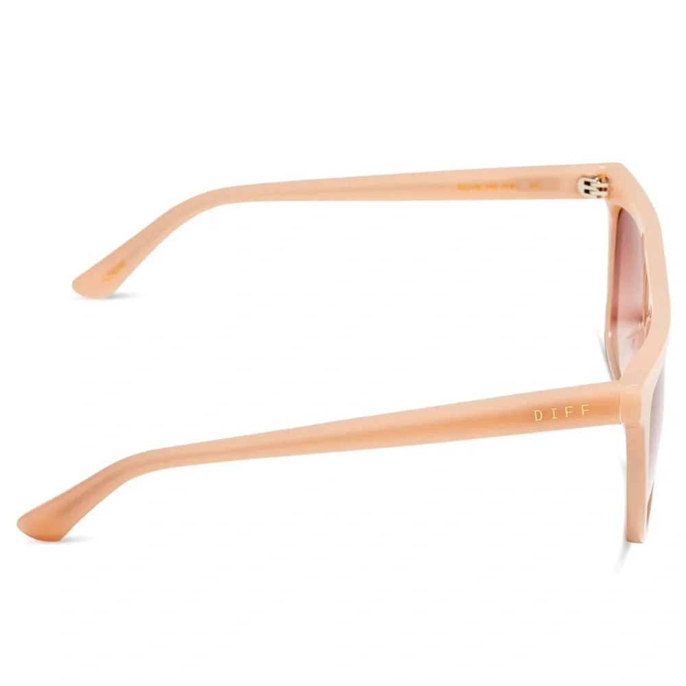 DIFF Stevie Sunglasses Faded Citrus Frame Dusk Gradient Lens NWT